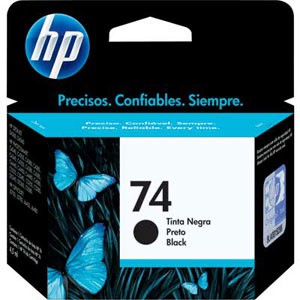 Cartucho 74 PT CB335WB Preto - HP.